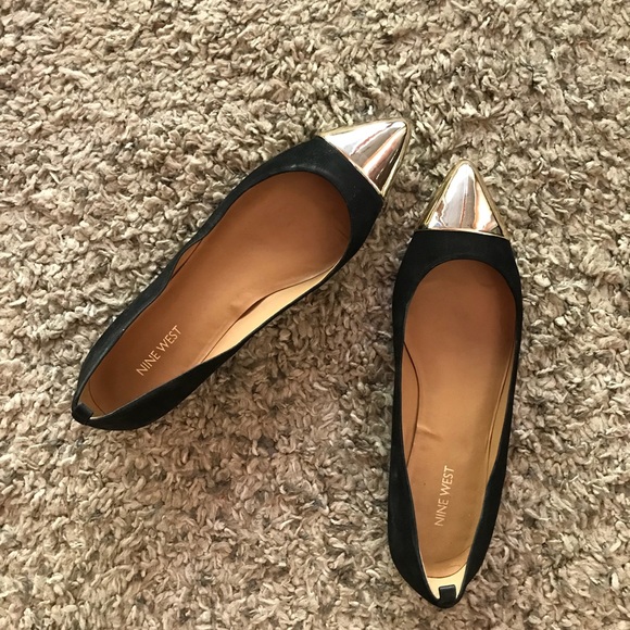 nine west beige flats